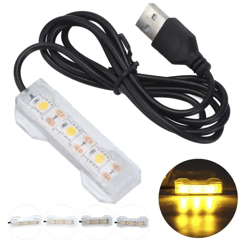 LED Light aquarium light,aquarium lamp Aquarium Fish Tank Plastic Small Aquarium Plants Lighting Landscape Fish Tank USB Light Decorative Lamp