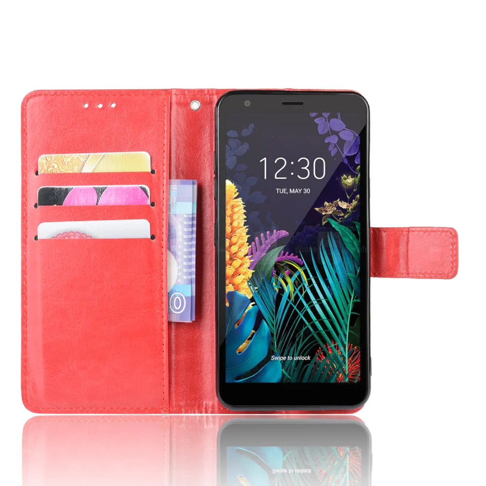 Кожаный чехол для LG K30 LMX320QMG, кожаный бумажник премиум класса, кожаный чехол-книжка для LG X2 Prime 2 Arena 2 Aristo 4/4 Plus