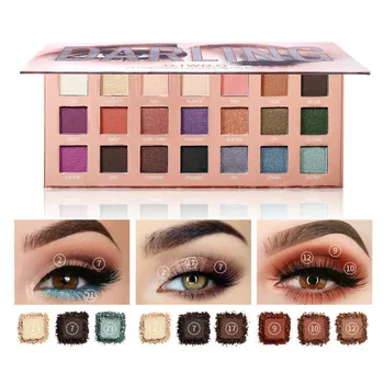 

21 Colors Shimmer Matte Makeup Eyeshadow Pallete Glitter Long Lasting Cosmetic Palette Pigment Waterproof Eye Shadow