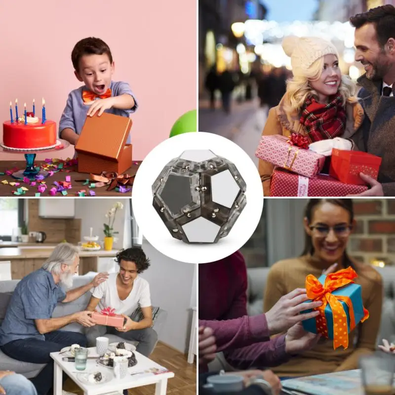 Fidget Toys Anti Stress Toys Anti-Stress Magnetic Pentagon Fidget Toy Antistress Magical Ball Educational Decompression For Children Adult Creative Gift