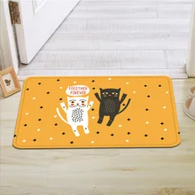 Кота и коврик с расцветкой под жирафа, хорошо впитывают воду, износостойкий прочный коврик Гостиная входной коврик