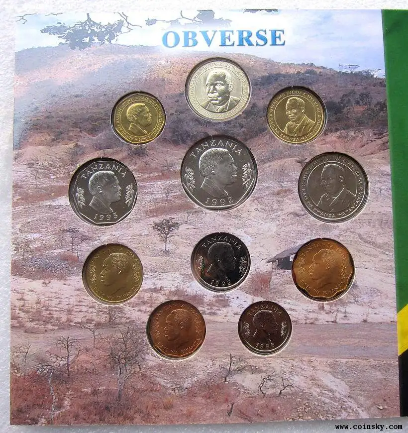 10 шт. танзанийские монеты оригинальные монеты не распространяется с книгой