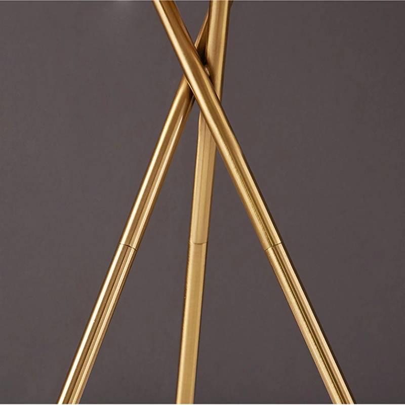Nordic Modern Floor Lamp Led Iron Tripod Floor Lamps For Living Room Bedroom Home Study Decor Lights E27 Gold Stangding Lamp