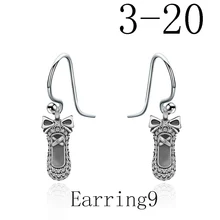 925 пробы серебряные серьги в виде медведя модные серьги-гвоздики для пирсинга ювелирные изделия от производителя