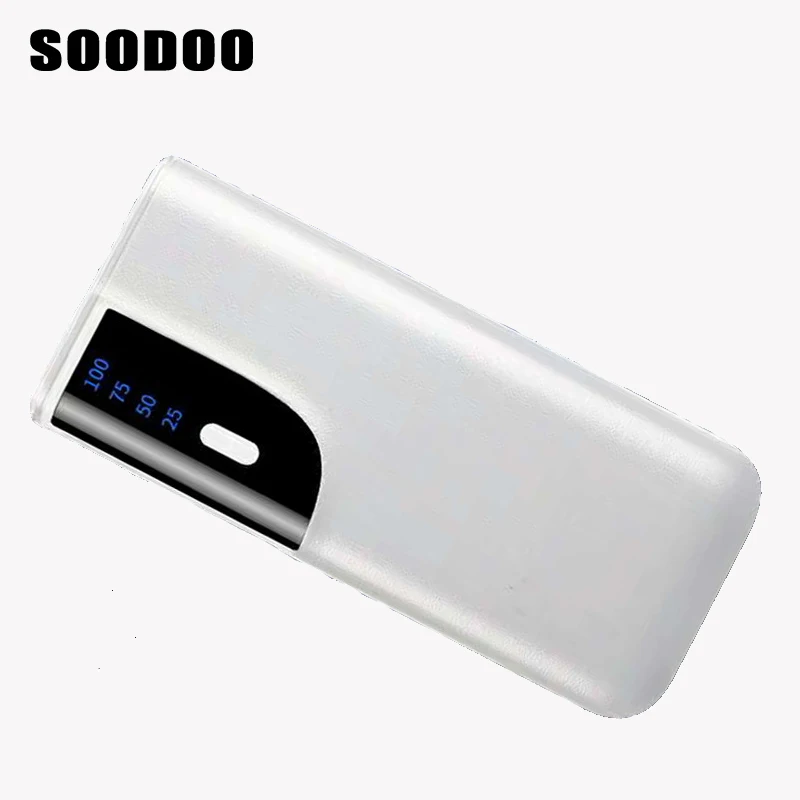 

SOODOO 10000mAh Power Bank Portable Powerbank Charger with LED Smart Digital Display External Battery for Mobile Phones