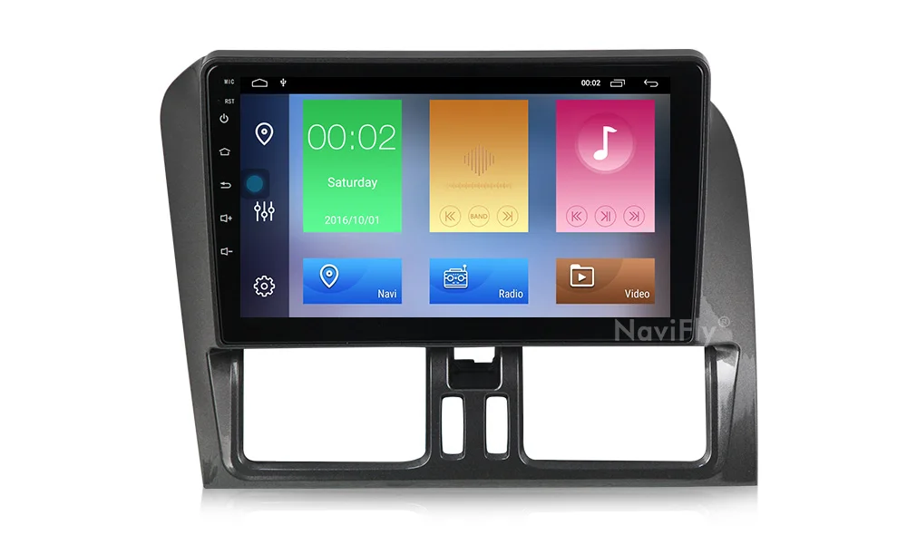 Excellent NaviFly Car Multimedia player for Volvo XC60 2010 2011 2012 Left Steering Wheel Stereo Radio with Wifi RDS GPS Navi 1024*600 HD 16