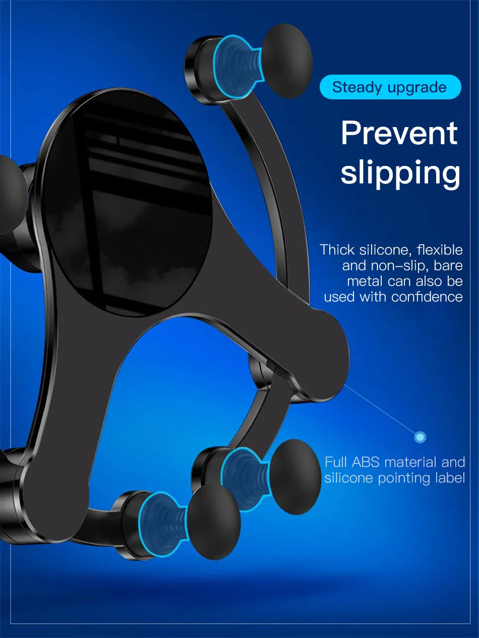!ACCEZZ Qi Car Fast Wireless Charger For iPhone 8 8 Plus 11 Pro XS Samsung S10 S9 Huawei Mate 20 Universal Air Vent Phone Holder (1)