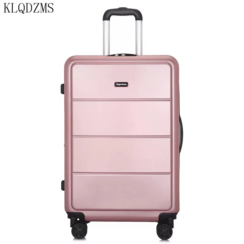 KLQDZMS 2" 22" 2" 26" 28 дюймов креативный бизнес чемодан на колёсиках Spinner Детский чемодан на колесиках тележка для студентов пароль багажник