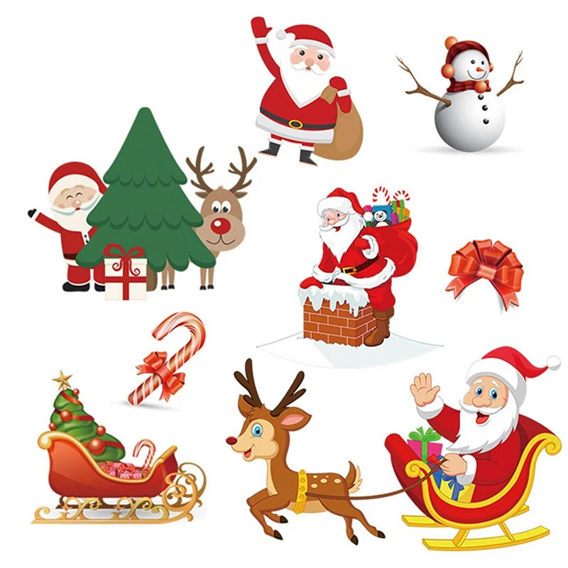 2019 New Christmas Patch Set Washable Heat Transfer Ironing Clothing Gift Santa Claus DIY sewing Accessories | Дом и сад