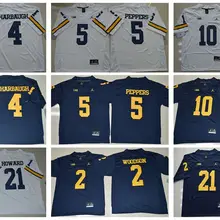 Новинка, Мичиган Росомахи ИНГ том Брэйди дезмон Ховард Шарль Вудсон Jabrill Peppers Jim Harbaugh Джерси