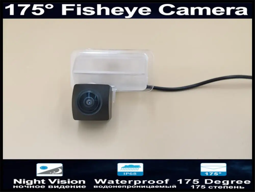 

175 Degree 1080P Fisheye Lens Reverse Parking Car Rear view Camera for Toyota Corolla 2014 E170 Prius Sai Car Camera