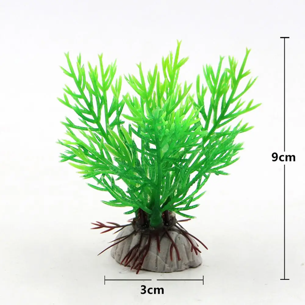 green grass 1 шт., искусственные украшения для аквариума, искусственные пластмассовые растения, трава, украшение, декор для аквариума, пейзаж, подводная лодка, цветок - Цвет: green grass