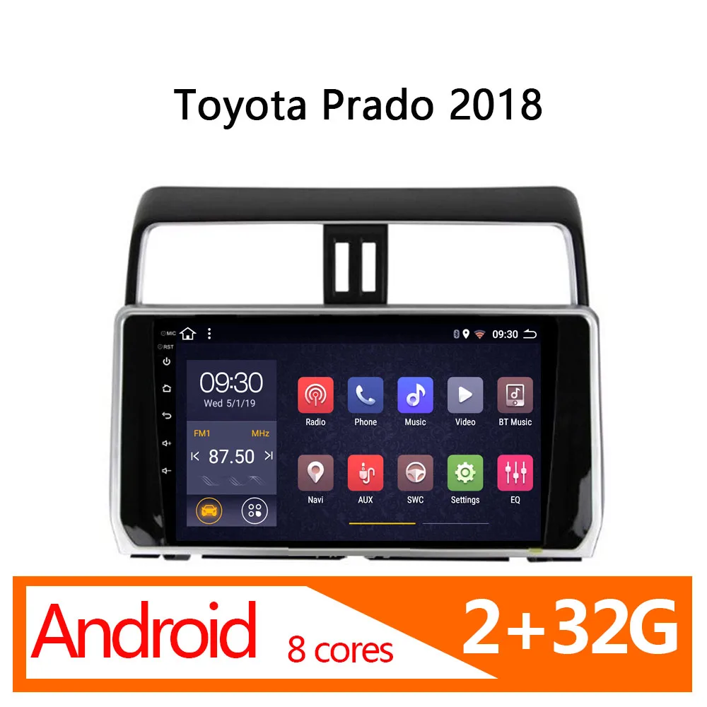 central multimidia for Toyota Prado 2018 android 2 32G 8 core car radio dvd automotivo 1 din atoto autoradio coche player Screen |