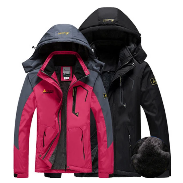 US $27.99 Women Men Winter Waterproof Fish Hood Autumn Spring Thermal Warm Plus Size Trek Hike Camp Ski Climb