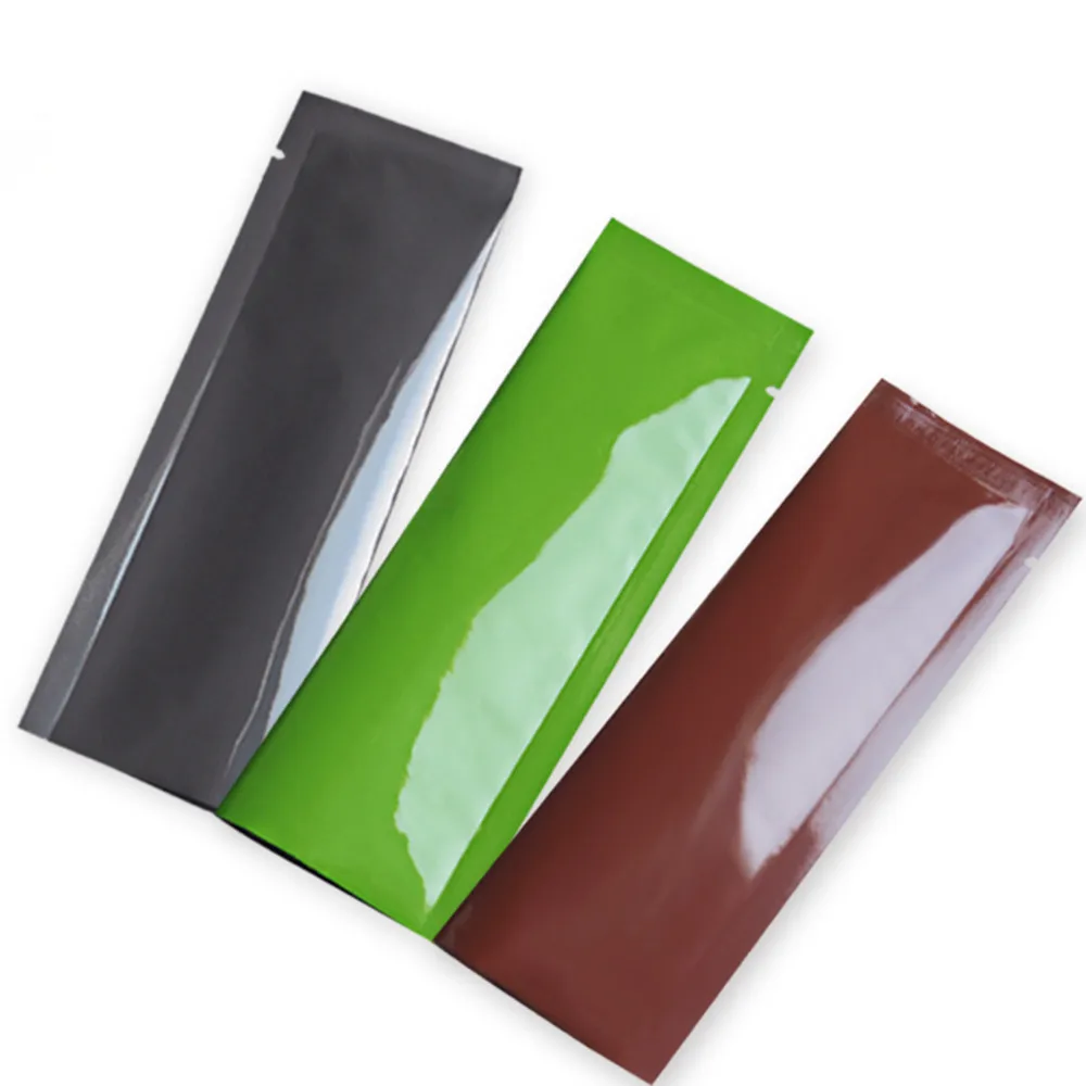 

2''x5.9'' Colorful Heat Sealing Vacuum Bags Open Top Aluminum Foil Package Bag Coffee Powder Spices Storage Pouches for Kitchen