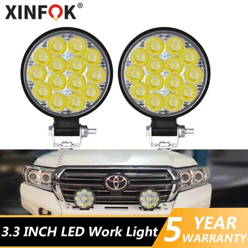 48W Led Bar Off Road Led Headlights Led Work Lights For Tractors Spotlight Barra Led For 4×4 ATV UTV Truck Tractor