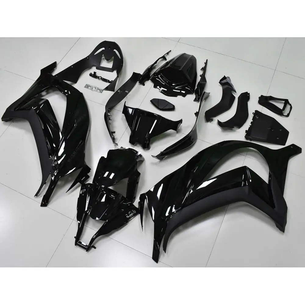 Глянцевый черный обтекатель для кузова из АБС-пластика подходит Kawasaki Ninja ZX10R 2011 2012