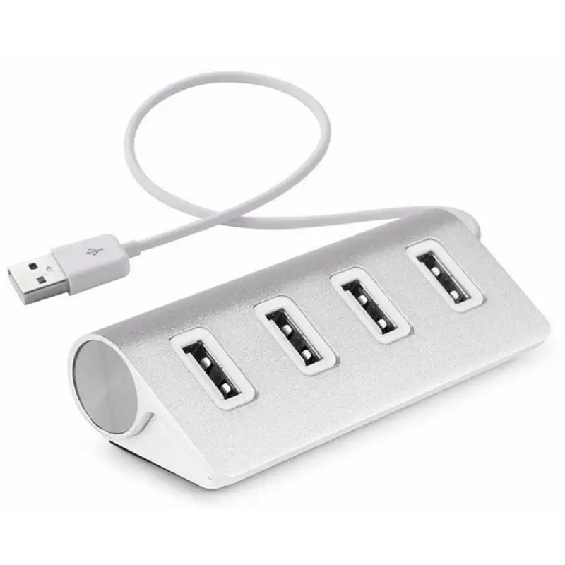 Лидер продаж 27 см USB 2,0 4-Порты и разъёмы Multi HUB разветвитель Алюминий для портативных ПК USB2.0 адаптер Скорость с высоким Y8T2
