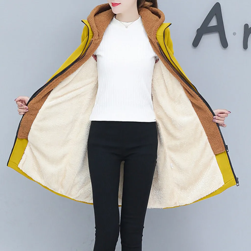 Abrigos mujer invierno, женская Свободная верхняя одежда, одноцветные куртки с хлопковой подкладкой, пальто с карманами, manteau femme hiver chaqueta mujer