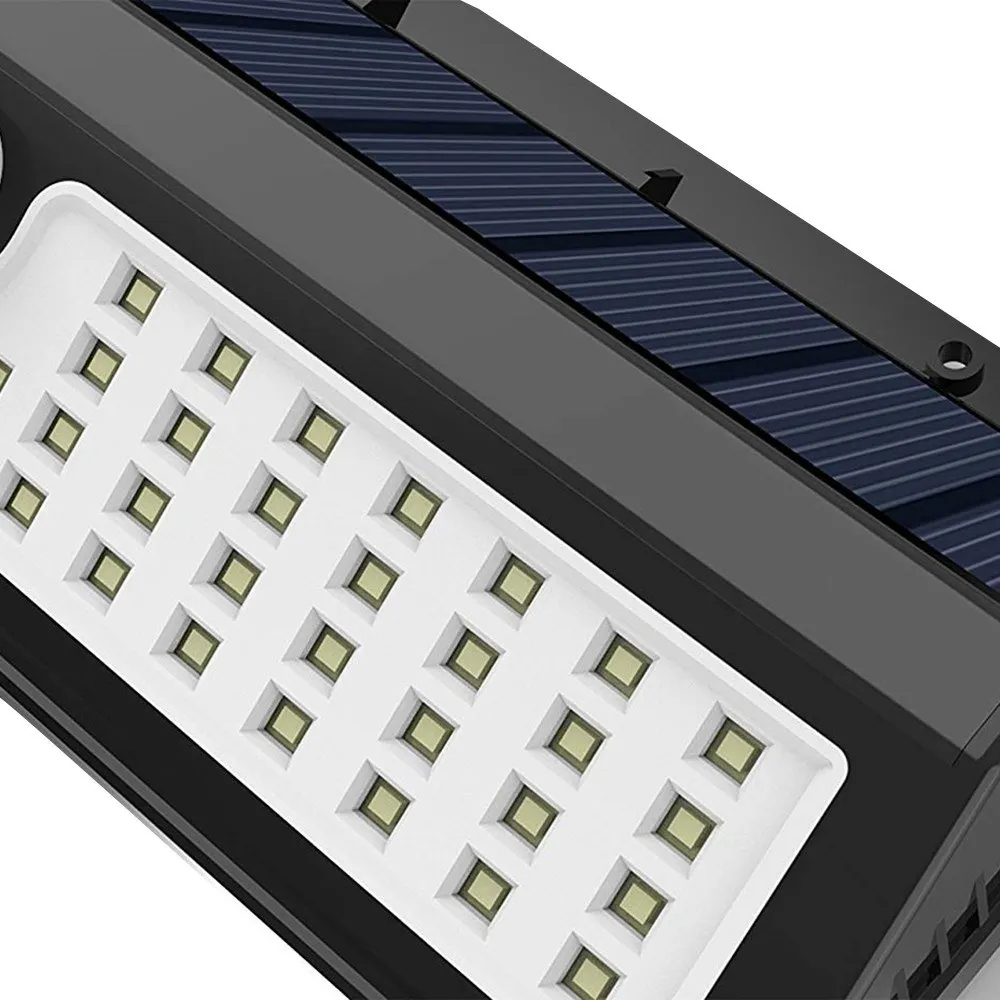 

Outdoor LED Solar Powered Lamp Motion Sensor Security Wall Lights 62 LED