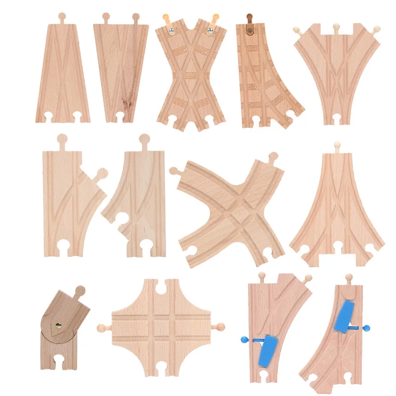 wooden train track switch