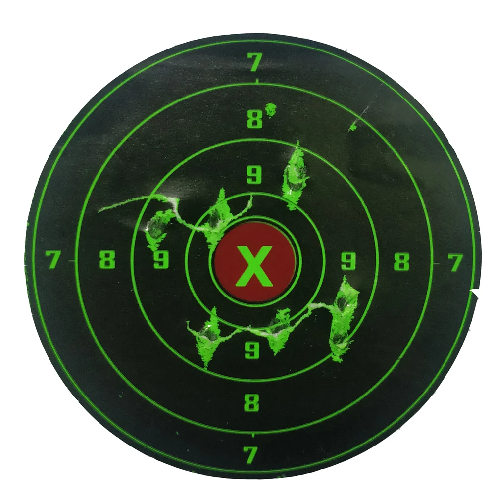 4 Inch 100Pcs/Roll Targets for Shooting Reactive Self Adhesive Target for BB Gun Pellet Gun Airsoft Rifle