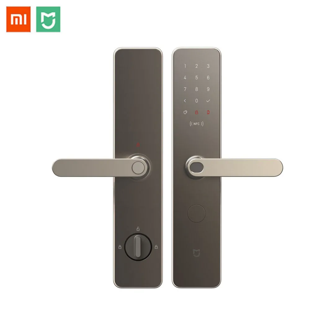 

YOUPIN MiJia Intelligent Door Lock Grinding Gold Fingerprint Lock Electronic Security Smart Lock with WiFi APP Password RFID NFC