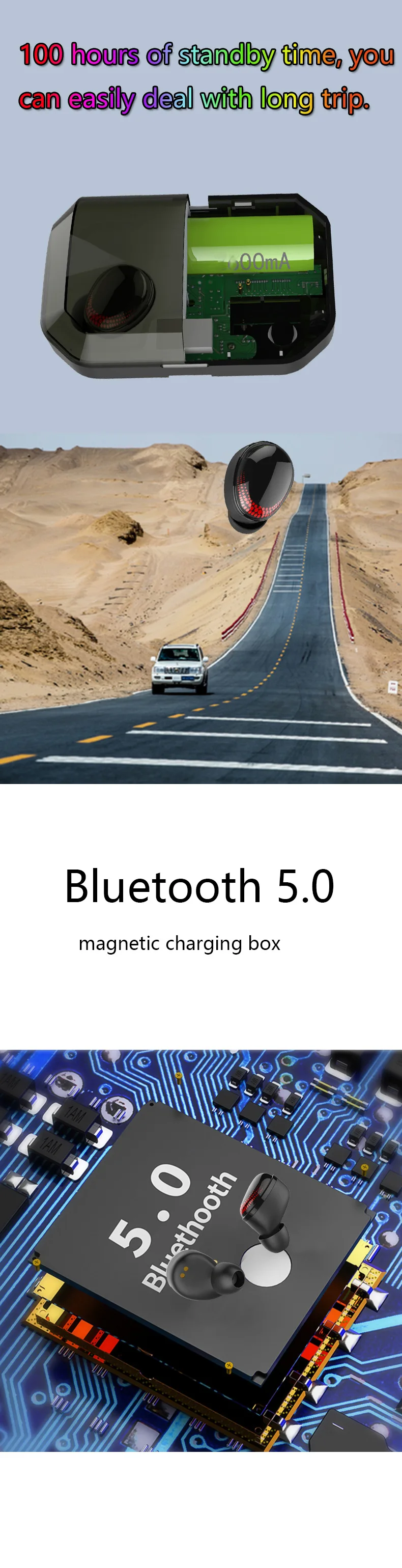 Oneplus Спортивные наушники Bluetooth с цифровым дисплеем Bluetooth 5,0 водонепроницаемые беспроводные наушники