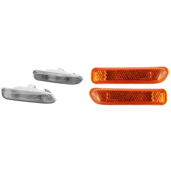

For-BMW E46 3 Series 4D/5D 98-01 2D 99-03 2X for Fender Side Marker Light Turn Lamp Cover