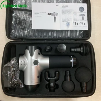 

20-level noise as low as 57 decibels rechargeable battery Cordless Deep Tissue Muscle Vibration Massage Gun Fascia gun