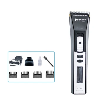 

Htc Lcd Electric Hair Clipper Electric Shaver Professional Hair Trimmer Motor Sharp And Light Free Blade Set With 4 Size Guide C