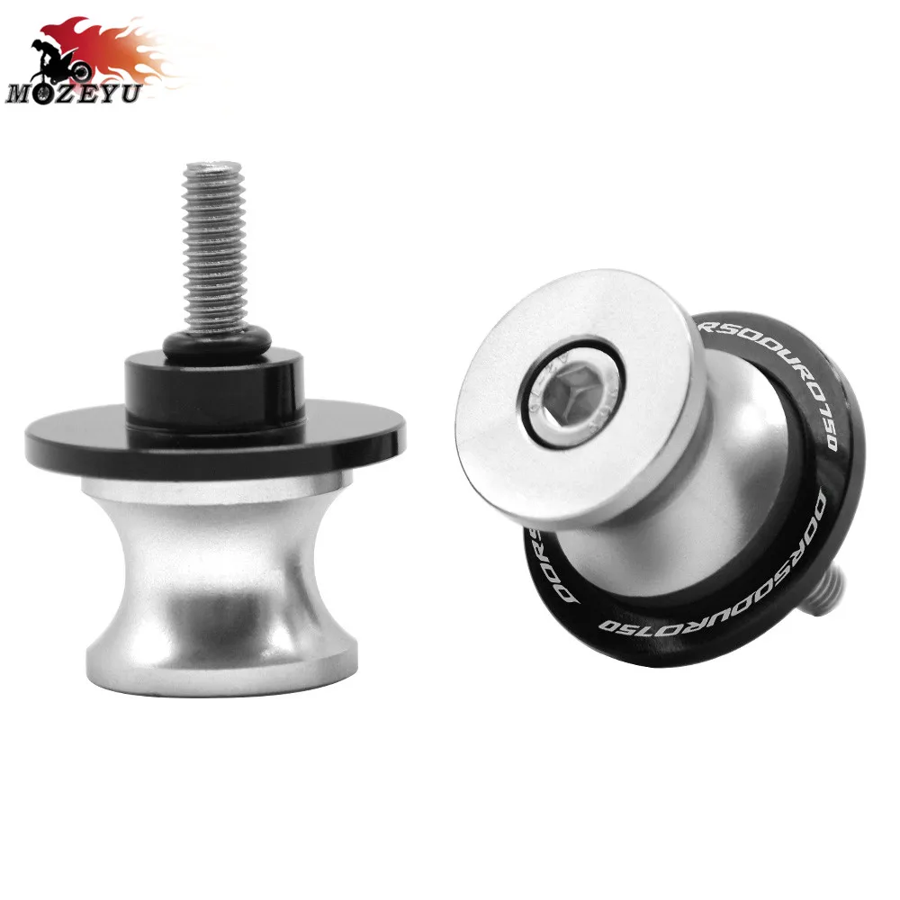 silver 6mm Аксессуары для мотоциклов CNC алюминий 6 мм маятник Катушки слайдер подставки винт для Aprilia Dorsoduro 750 2009 2011 - Цвет: silver 6mm