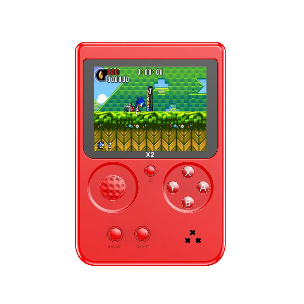 Консоль для видеоигр ретро мини Карманный ручной игровой плеер Встроенный 2500 игр
