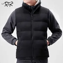 Жилет мужской осенне-зимний теплый безрукавный жилет приталенный мужской жилет Модные Повседневные Пальто Большие размеры, для мужчин M-7XL