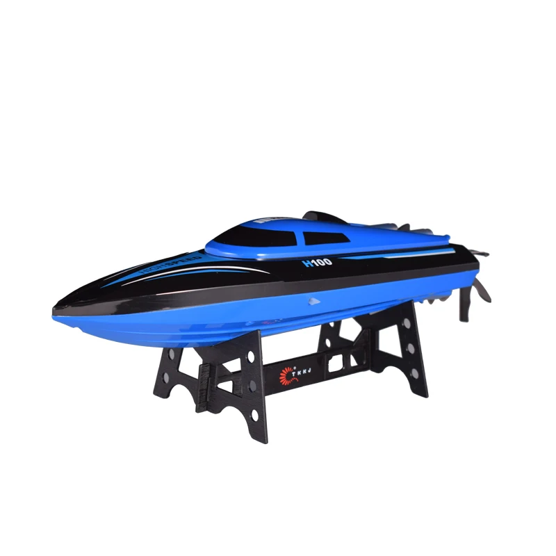TKKJ высокая скорость RC лодка H100 1:36 2,4 г 4CH 20 км/ч гоночный пульт дистанционного управления лодка с ЖК-экраном для детей игрушки Детский подарок