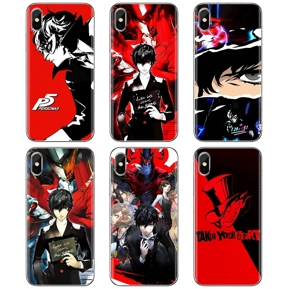 Силиконовые чехлы для телефона Persona 5 Huawei Y6 Y5 2019 Xiaomi Redmi Note 4 6 7 8 Pro Mi A1 A2 A3 6X 5X 7A |