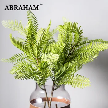 

66cm Artificial Large Palm Tree Branch Fake Plastic Green Plant Tropical Cycas Tree Coconut Leaves for New Year Home Decoration