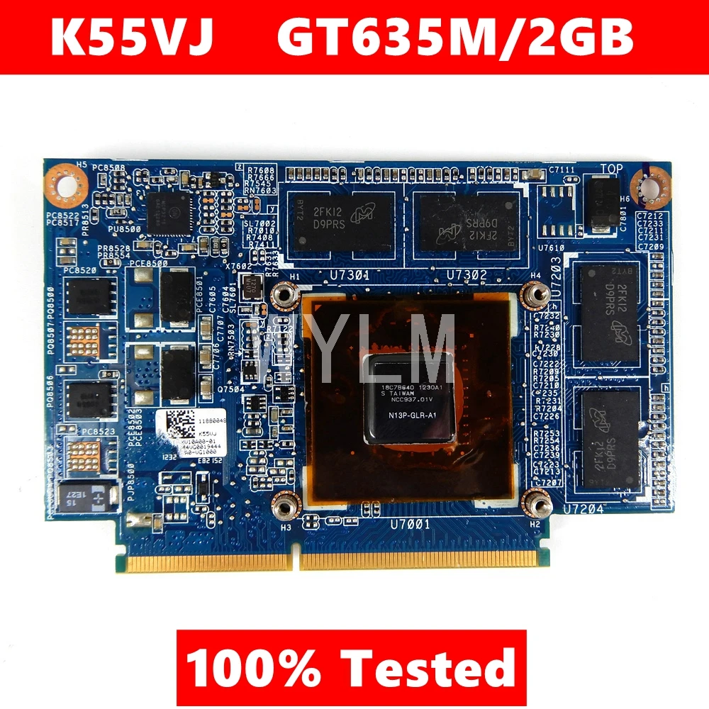 Для ASUS K55VJ графическая карта GeForce GT 635M N13P GLR A1 2 Гб видеокарта подходит для A55V K55VM K55V