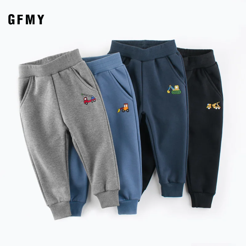 GFMY 2019 спортивные брюки новые вышитые инженерные транспортные средства