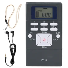 Портативный Радио Аудио приемник Цифровой FM 60~ 108 МГц радио приемник моно/стерео с 30 уровнями регулировки громкости