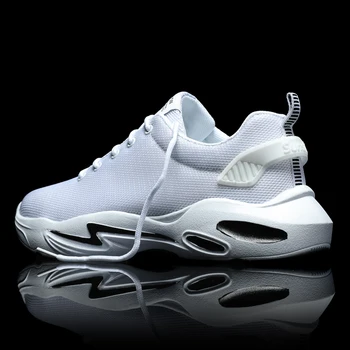 

2020 Breathable Mesh Shoes Men Comfortable Lightweight Outdoor Walking Men Casual Shoes Lace-up Non-slip Men Sport Shoes