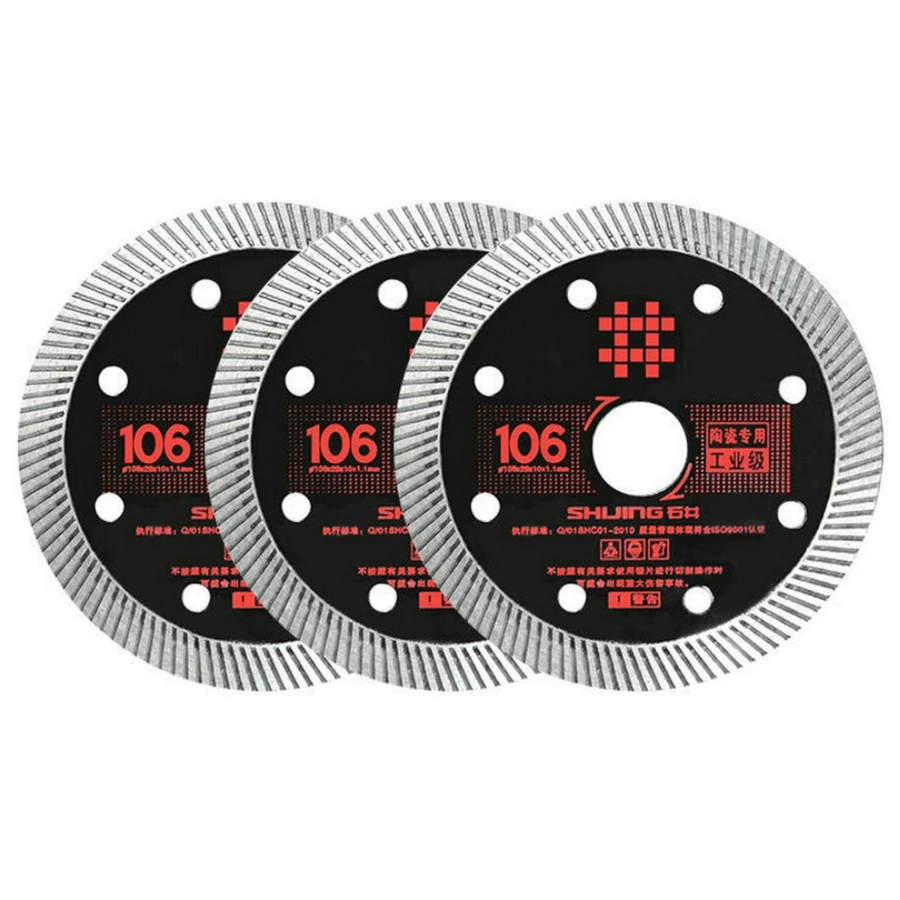 106MM Black Diamond Saw Blade Disc Porcelain Marble Tile Ceramic Granite Cutting Blades For Angle Grinder Diamond Saw Blade