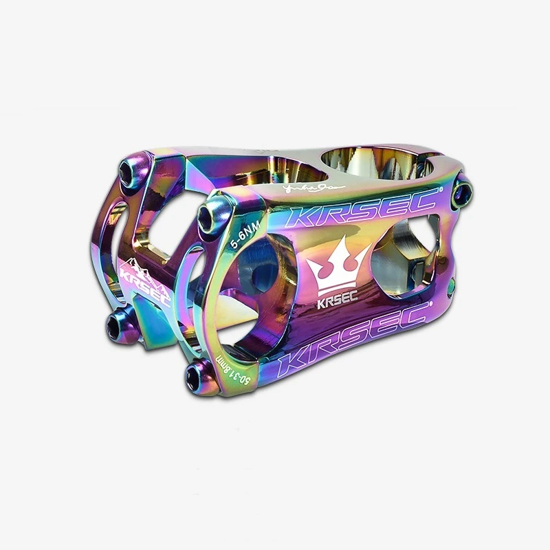 

Ultralight Rainbow Bicycle Stem CNC Bike Short Stem Mountain Road Bike Stem Colorful MTB XC AM Bike Handlebar Stem 31.8*50MM