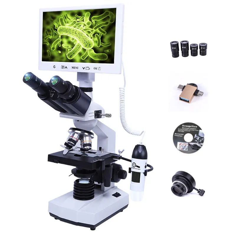 Trinocular Microscopes Biological 40X-1600X and Digital Microscope
