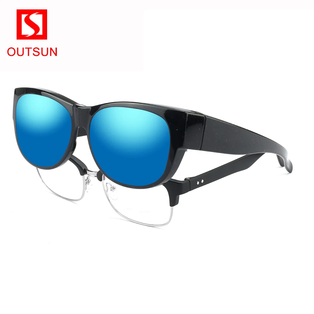 

OUTSUN Brand Fit Over Frame Sunglasses Polarized for Fishing Outdoor Sports Glasses 2020 Wear On Regular Prescription Glasses