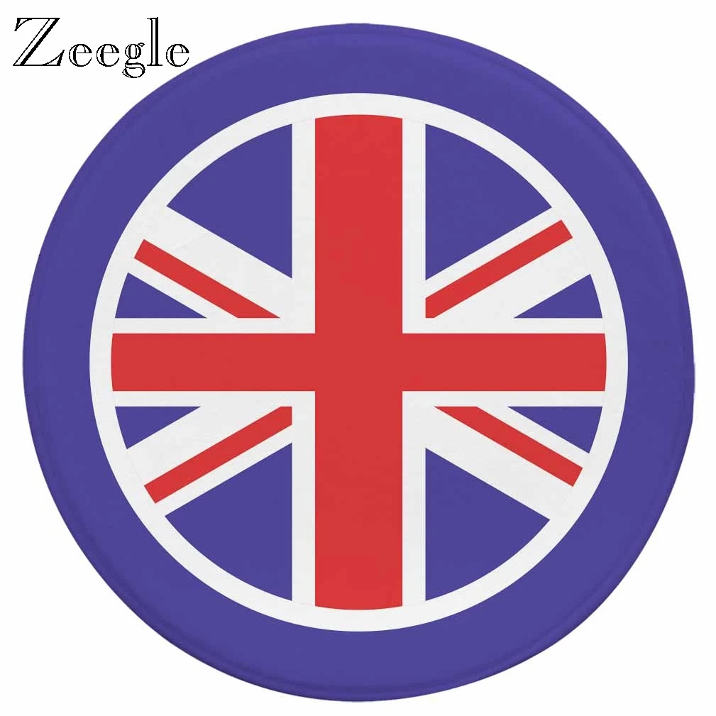 Zeegle Round Carpet Non Slip Living Room Mat Absorbent Foot Mat Children Area Rug Study Room Floor Rug Kids Room Mat Bedside Rug