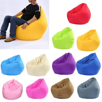 

US STOCK Waterproof Stuffed Animal Storage Bean Bag Oxford Chair Cover Zipper Beanbag Toy