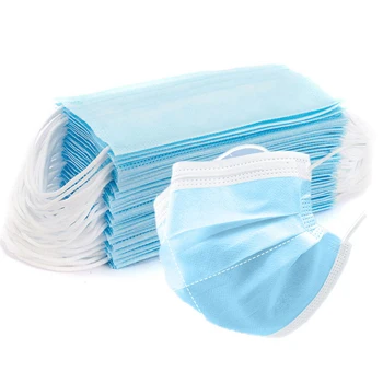 

Disposable Mask 50pcs Earloop Non Woven Anti Dust Mouth Face Masks 3 Layer nonwove Flter Mouth Mask Dust Protection