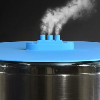 

3pcs Portable Exhaust Hole Ship Bowl Cover Food Safe Silicone Storage Home Splatter Proof Kitchen Reusable Steamer Lid Pan