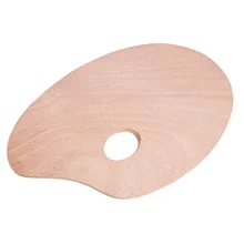 Высококачественная деревянная цветовая палитра/эллипс деревянная палитра масляной Палитра для рисования/20*30 см палитра цветов масляной живописи